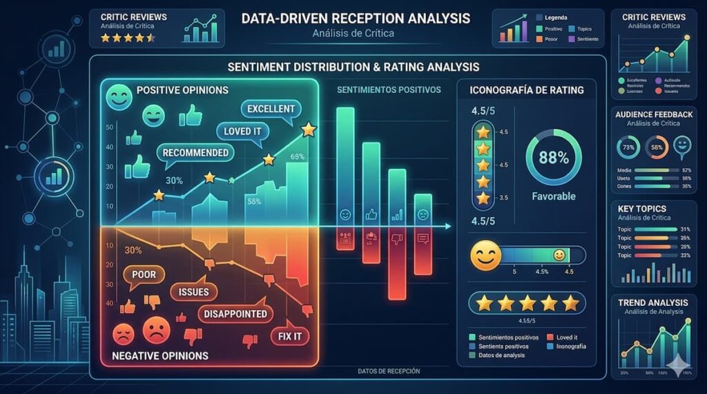 "Gráfico de análisis de recepción crítica y opiniones de audiencia sobre Solo por Amor 2023 drama chino"