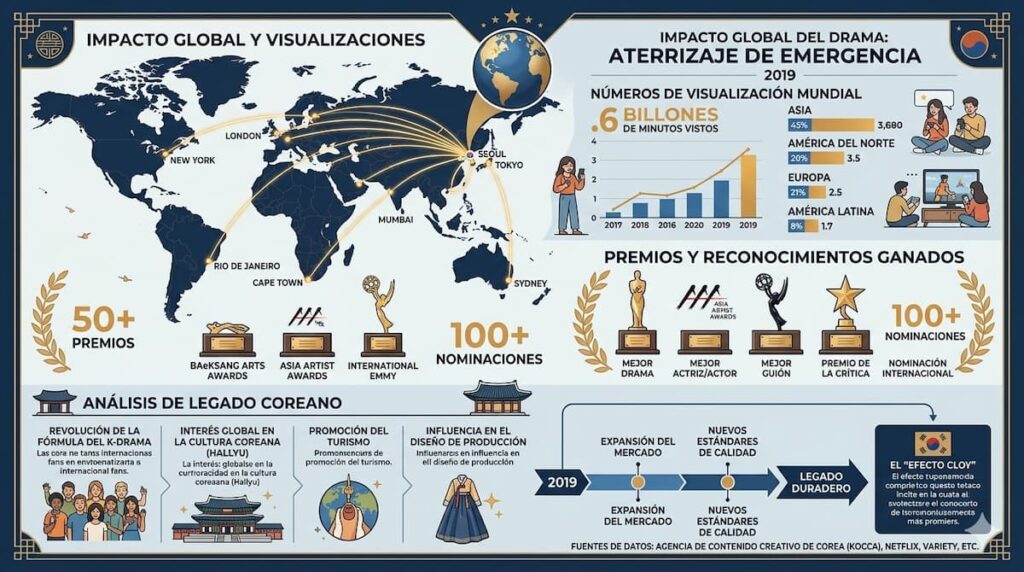 "Análisis del impacto cultural global del drama coreano Aterrizaje de Emergencia en tu Corazón y su legado en el entretenimiento"