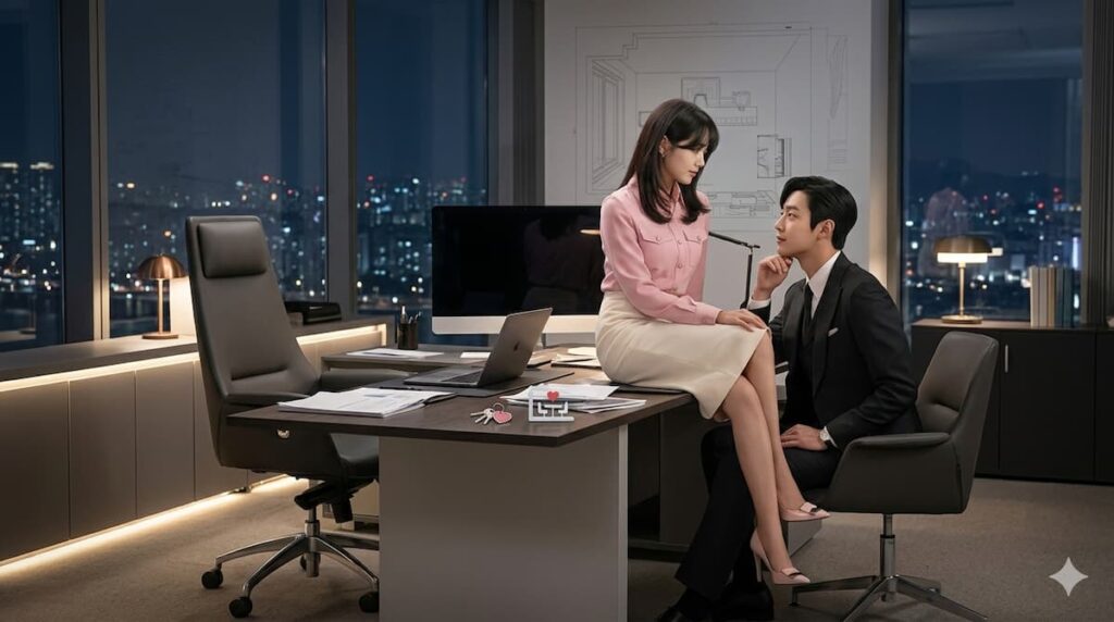 Póster oficial de Propuesta Laboral 2022 mostrando Ha-na y Tae-mu en contexto corporativo, representando el análisis completo del drama coreano