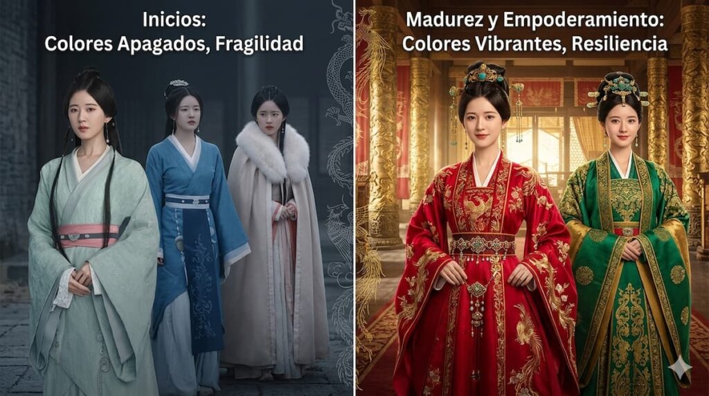 Análisis del vestuario de Shaoshang que refleja su transformación psicológica en el drama chino