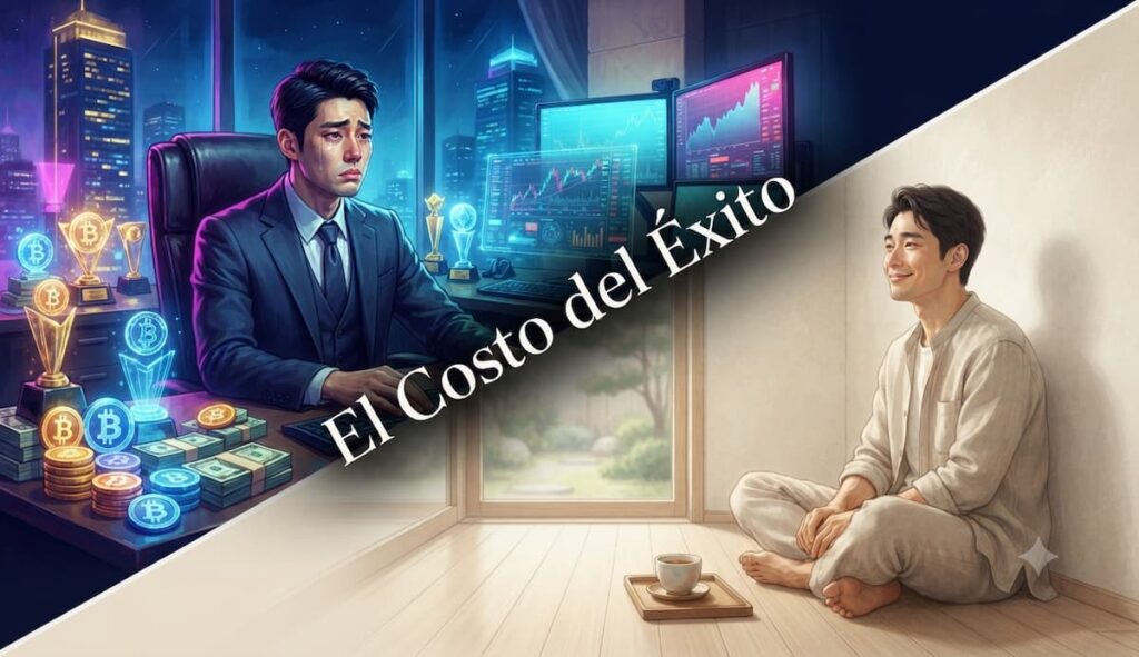 Imagen que representa agotamiento, presión laboral y colapso emocional en contexto de drama asiático