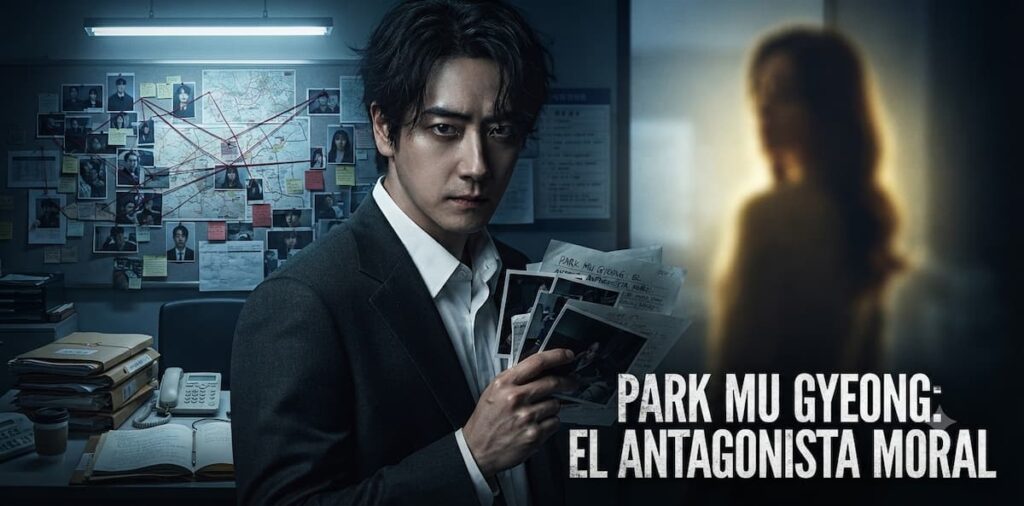 Análisis del personaje del detective Park Mu Gyeong en El Arte de Sarah - perfil psicológico del antagonista moral del thriller coreano 2026