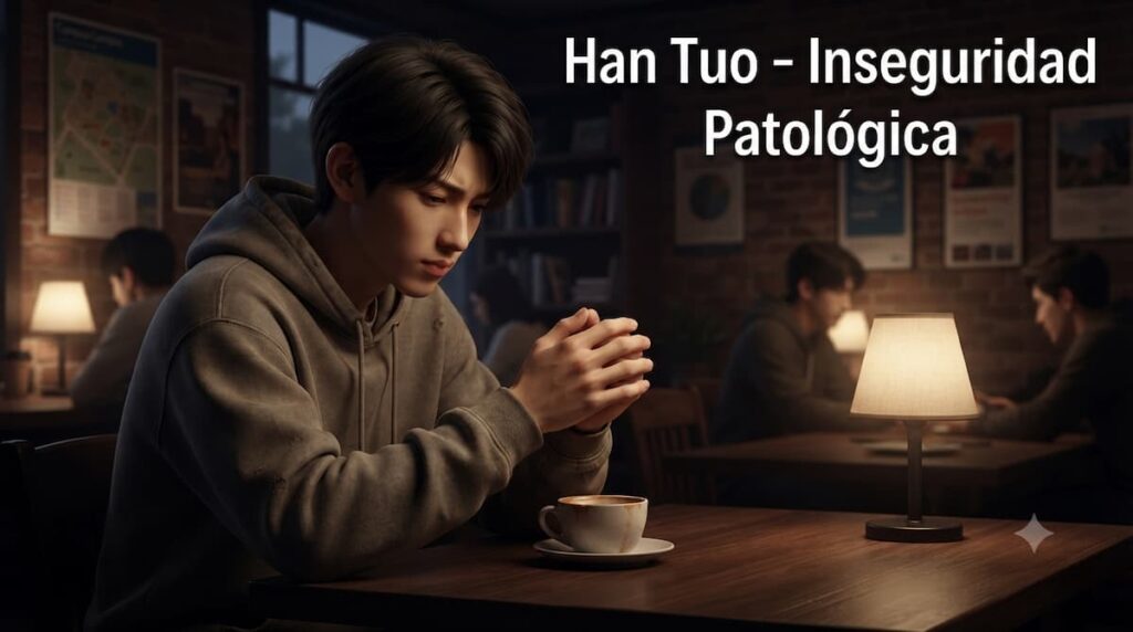 Cheng Hsi Ying como Han Tuo en Secret Lover, personaje con inseguridad extrema y patrones de control emocional en drama boys love