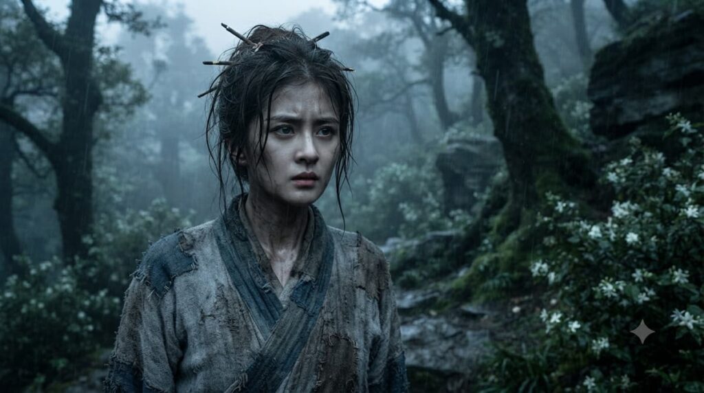 Ye Li traumatizada durante su confinamiento en la montaña Lishan en el drama Primer Jazmín 2026