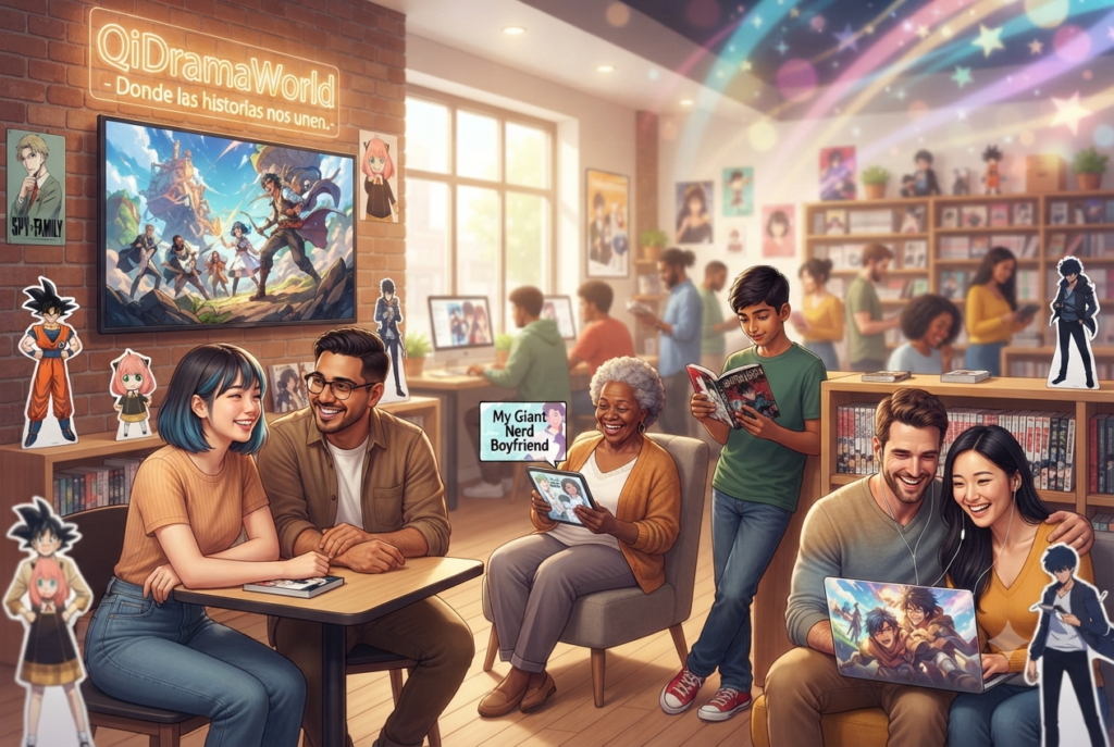 "Diverse community of anime and webtoon fans united by emotional stories, representing QiDramaWorld's mission connecting people through narratives"