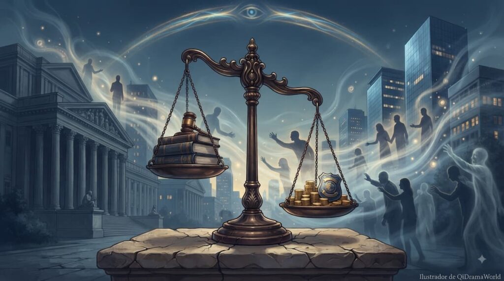 Análisis crítica social justicia sistema fiscal Muertos de amor serie coreana 2026