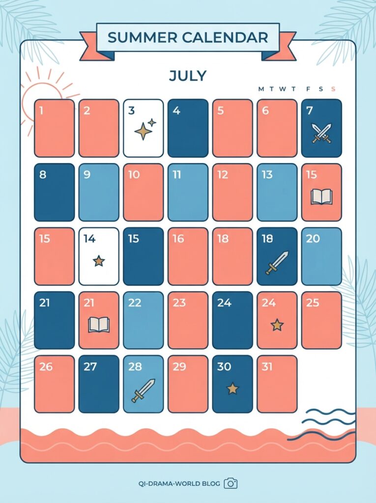 Tabla ilustrada con fechas y estudios de los estrenos de anime julio y agosto 2026.
