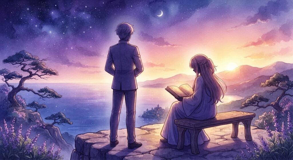 Ilustración simbólica sobre el autocontrol y la resiliencia en los estrenos de anime julio y agosto 2026.