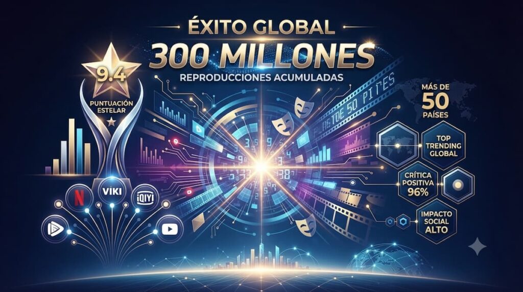 Estadísticas éxito 300 millones reproducciones rating 9.4 análisis Promesa Real 2026 personajes drama chino