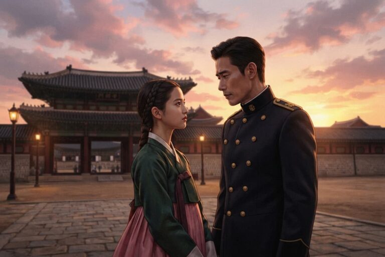 Mr. Sunshine análisis: pareja protagonista en la Corea de 1900.