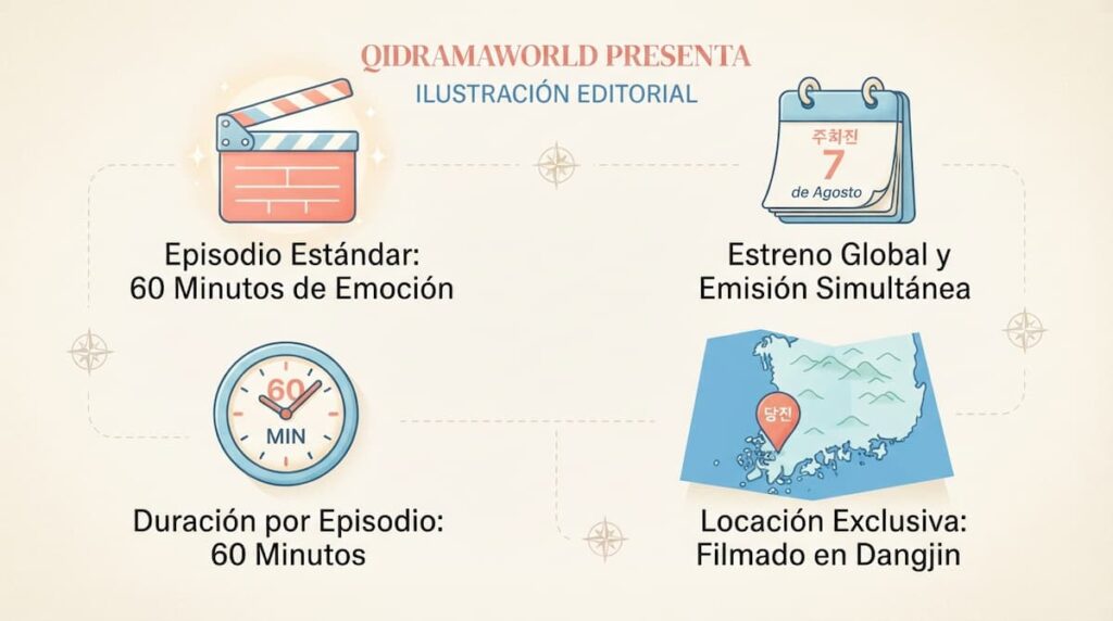 Ficha técnica del análisis final de Our Sticky Love con fecha de estreno y datos de producción.