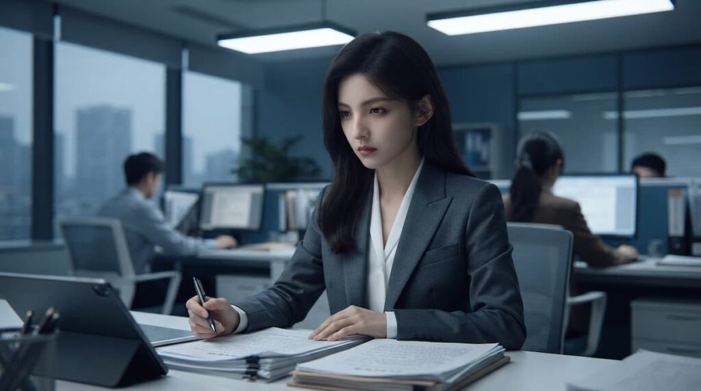 Retrato de Wen Yifan como reportera en el drama Primer Amor, análisis de su trauma de asalto y coraje emocional