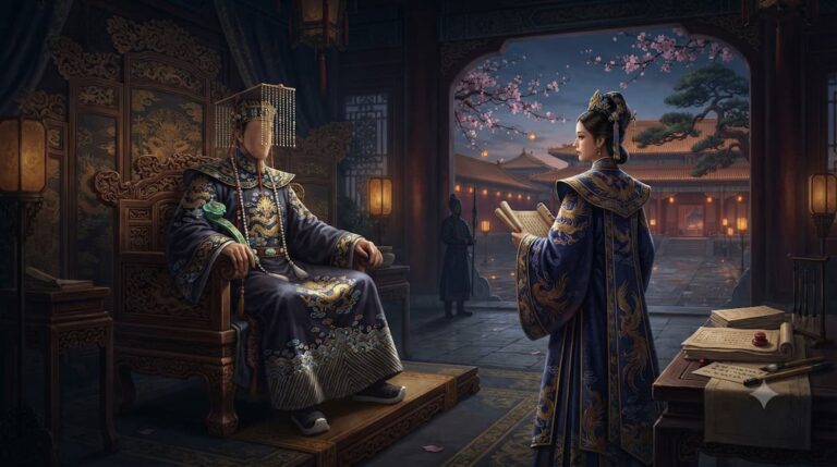 Análisis Promesa Real 2026 personajes intriga política drama chino Meng Tinghui Emperador Ying Gua vestuario oficial Dinastía Daping