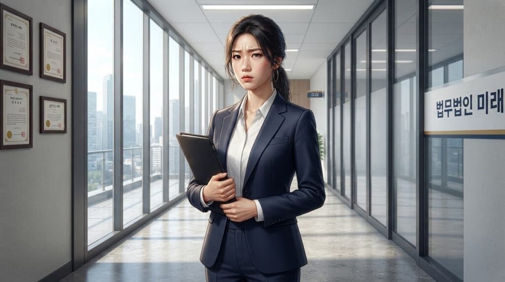 Retrato de Kang Ha-ri para el análisis de personajes de The Apartment Job.