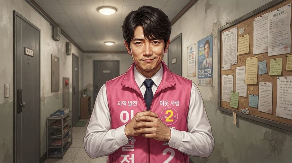 Retrato del protagonista de The Apartment Job para el análisis de personajes de la serie