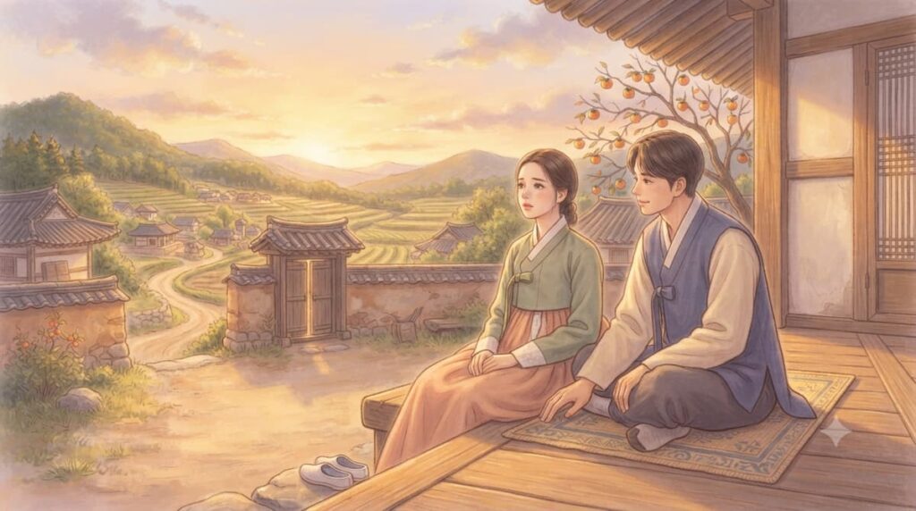 Escena ilustrada de Our Sticky Love, drama del top 10 series coreanas julio y agosto 2026