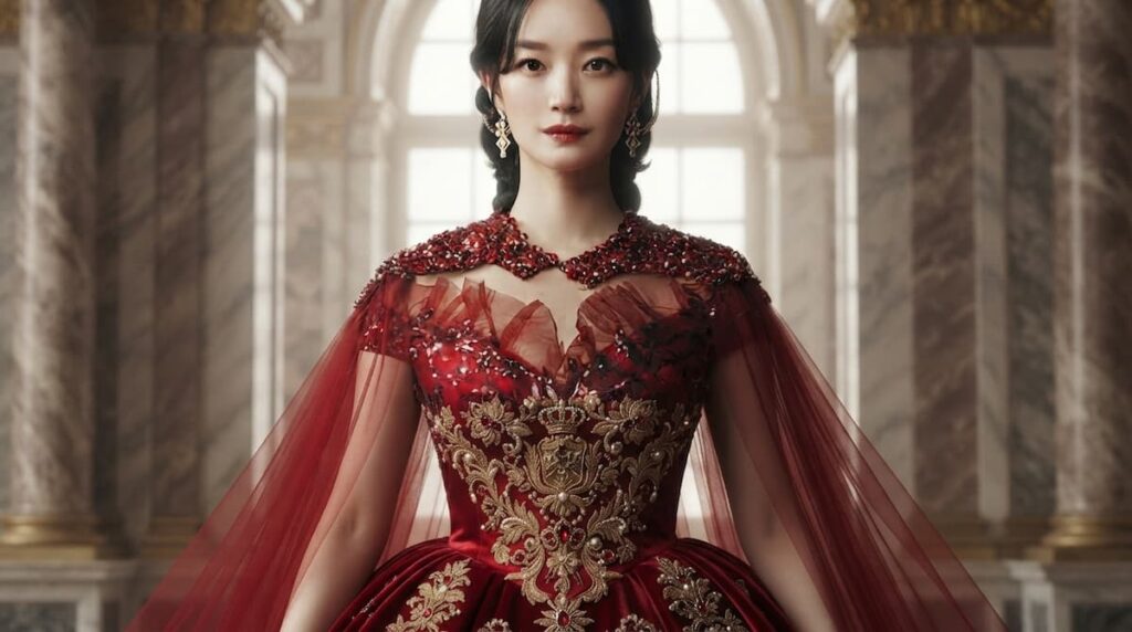 Análisis de la emperatriz divorciada, detalle del vestuario y la arquitectura del palacio imperial