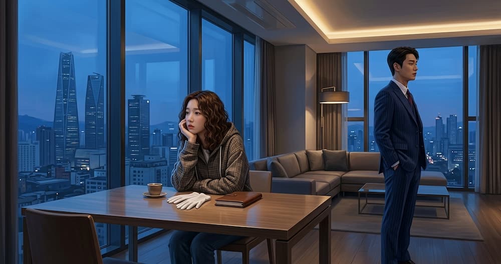 Na Bo-bae y Baek Ho-rang aparecen distantes, una metáfora del análisis de Take Charge of My Heart.