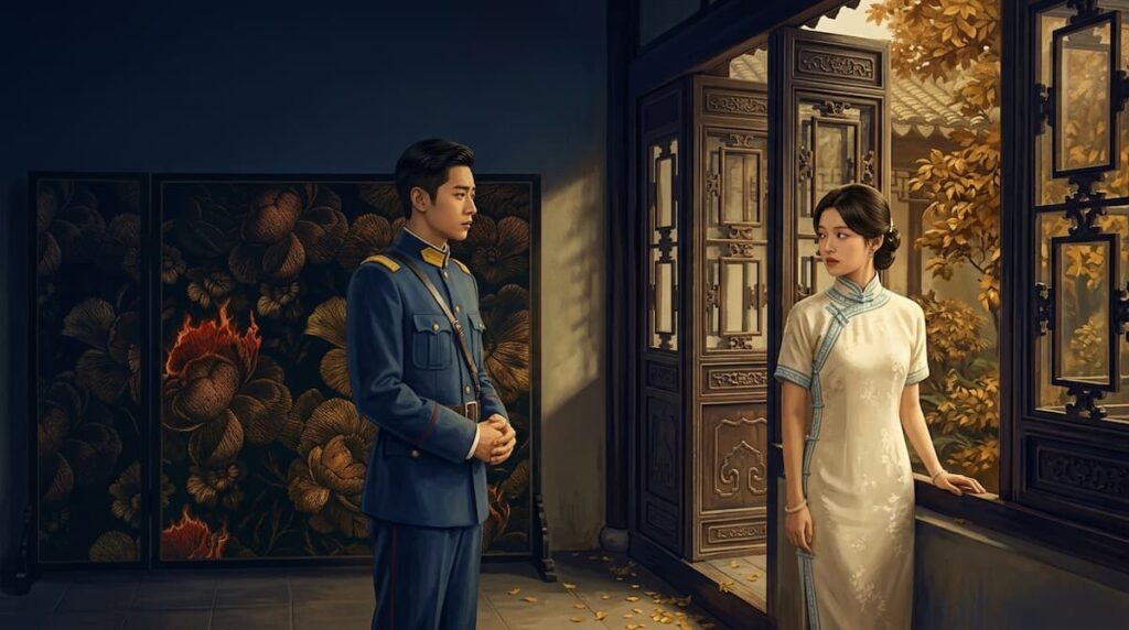 Ye Pingjun y Yu Changxuan en una composición romántica de época para el análisis de The Lament of Autumn 2026.
