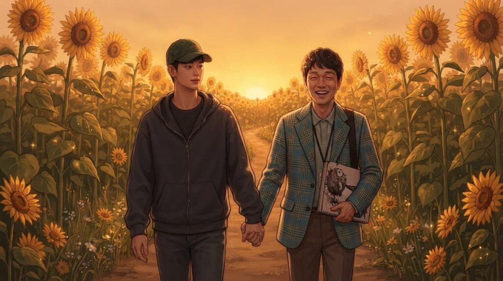 Escena de It's Okay to Not Be Okay dentro de las series coreanas que deberías volver a ver.